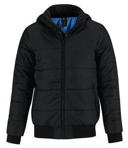 B&C BC335 - Superhood Men Black/Colbalt Blue