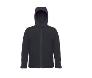 B&C BC650 - Hooded Softshell Men Dark Grey