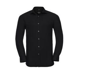 RUSSELL COLLECTION JZ960 - Lycra®Stretch Men’s Shirt Black