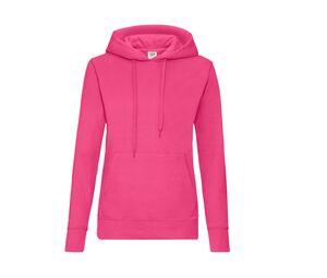 Fruit of the Loom SC269 - Lady Fit Hooded Sweat Fuchsia