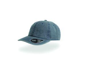 ATLANTIS AT056 - Casquette 6 pans mid visor délavée Navy