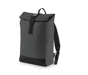 BAG BASE BG138 - Sac à dos réfléchissant avec fermeture enroulable Black Reflective