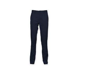 FRONT ROW FR621 - Pantalon stretch homme sans pince Navy