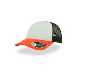 ATLANTIS AT011 - RAPPER CAP White / Olive / Orange