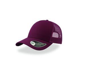 ATLANTIS AT085 - Casquette 5 pans style trucker en coton Burgundy/ Burgundy