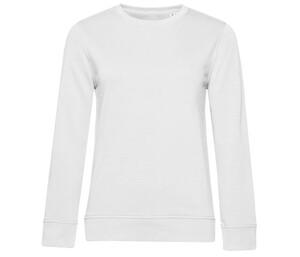 B&C BCW32B - Sweat col rond organique femme White