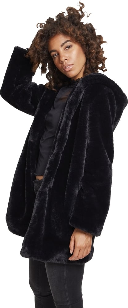 Urban Classics TB2375C - Ladies Hooded Teddy Coat