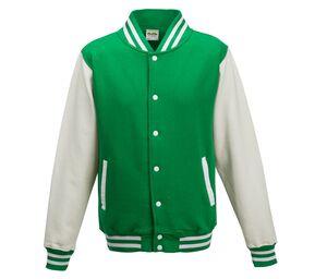 AWDIS JH043 - Baseball-paita Kelly Green/White