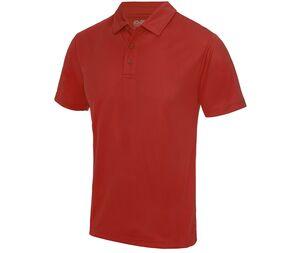 JUST COOL JC040 - Polo homme respirant Fire Red