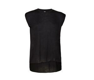 Bella+Canvas BE8804 - Women's t-shirt with rolled sleeves Black