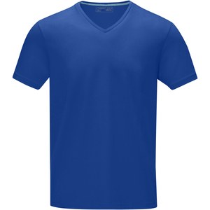 Elevate NXT 38016 - Kawartha miesten lyhythihainen orgaaninen GOTS V-aukkoinen t-paita Pool Blue