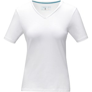 Elevate NXT 38017 - Kawartha naisten lyhythihainen orgaaninen GOTS V-aukkoinen t-paita White