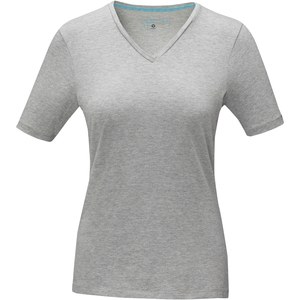 Elevate NXT 38017 - Kawartha naisten lyhythihainen orgaaninen GOTS V-aukkoinen t-paita Grey melange