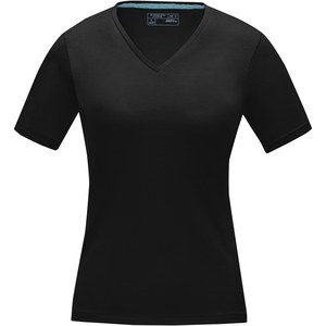 Elevate NXT 38017 - Kawartha naisten lyhythihainen orgaaninen GOTS V-aukkoinen t-paita Solid Black