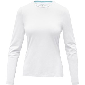 Elevate NXT 38019 - Ponoka pitkähihainen naisten orgaaninen GOTS  t-paita White