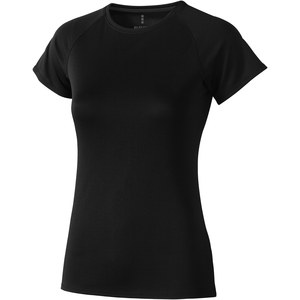 Elevate Life 39011 - Niagara naisten lyhythihainen coolfit t-paita Solid Black