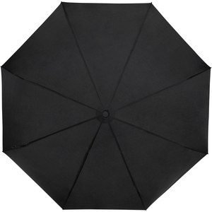 PF Concept 109145 - Birgit 21'' taitettava ja tuulenpitävä sateenvarjo, kierrätettyä PET-muovia Solid Black