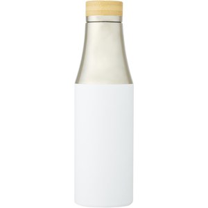 PF Concept 100667 - Hulan 540 ml:n kuparityhjiöeristetty pullo bambukorkilla, ruostumatonta terästä White