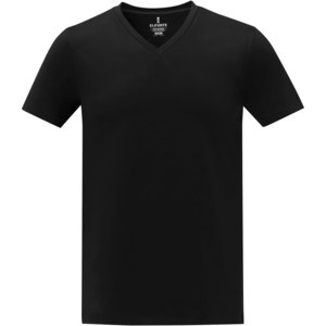 Elevate Life 38030 - Somoto miesten lyhythihainen v-aukkoinen t-paita  Solid Black