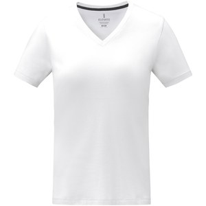 Elevate Life 38031 - Somoto naisten lyhythihainen v-aukkoinen t-paita  White
