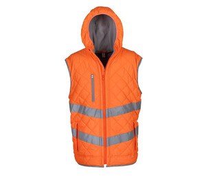 Yoko YK007 - Hi vis long sleeve waistcoat (HVJ200) Hi Vis Orange