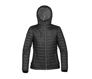 STORMTECH SHAFP1W - Women's hooded down jacket Black / Charcoal