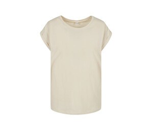 Build Your Brand BY021 - Ladies Extended Shoulder Tee Sand