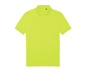 B&C BCU428 - Men's 65/35 recycled polyester poloshirt Acid Lime