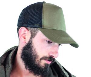 ATLANTIS AT085 - Casquette 5 pans style trucker en coton