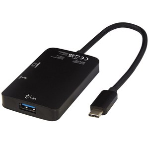 Tekiō® 124230 - ADAPT alumiininen Type-C-multimedia-adapteri (USB-A/Type-C/HDMI)